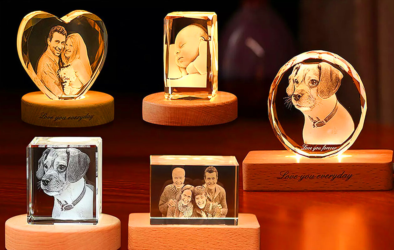 Voucher t.w.v. € 60,- voor een 3D-foto in kristal