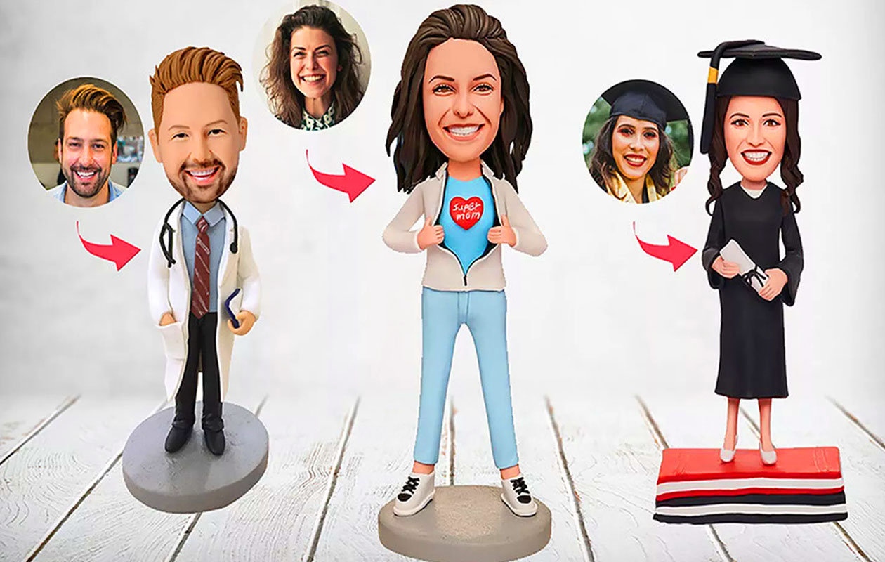 Voucher t.w.v. €90 voor een gepersonaliseerde Bobblehead