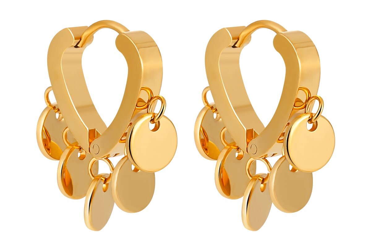 Goudkleurige hippe porbellen