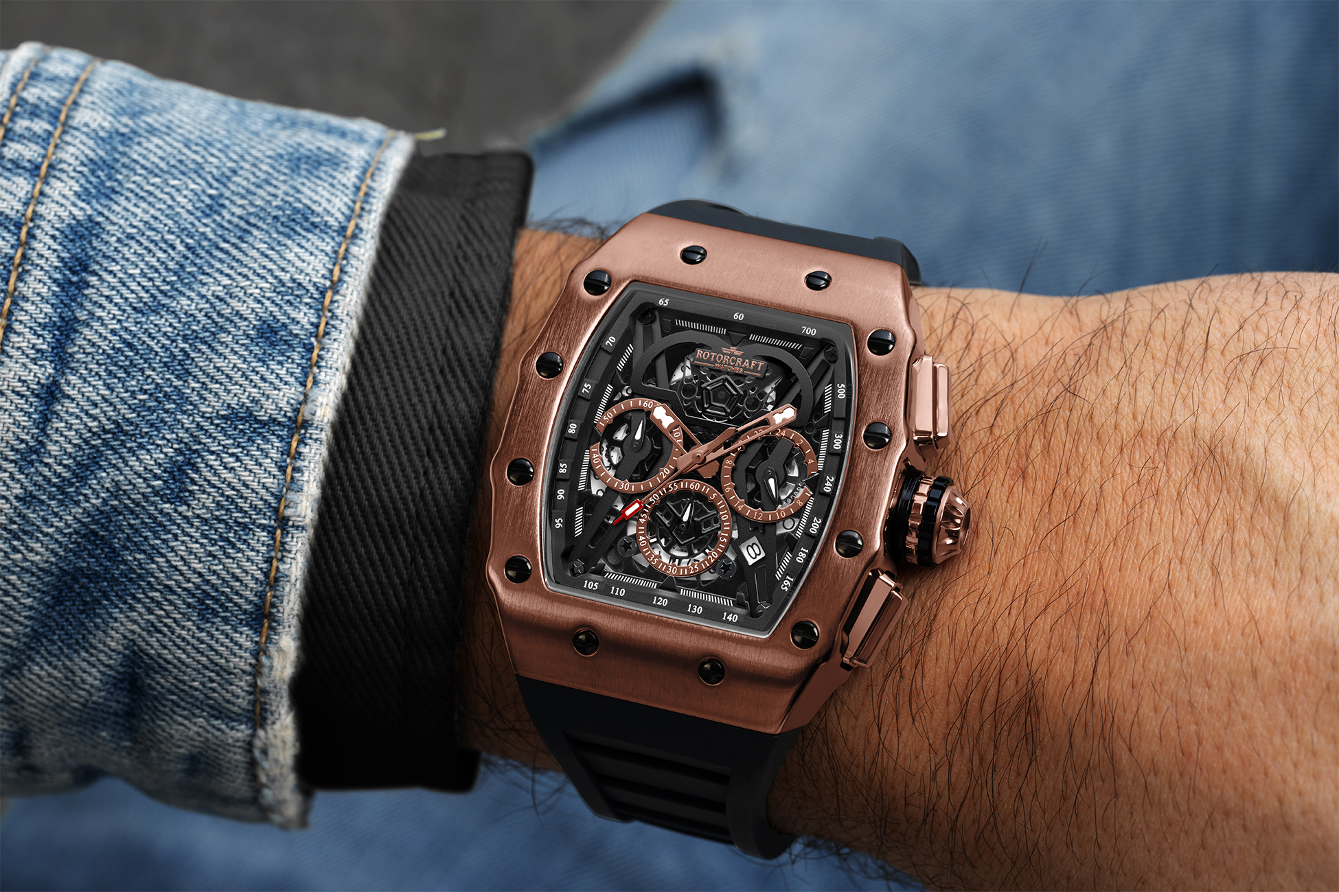 Herenhorloge Commander RC6902 van Rotorcraft