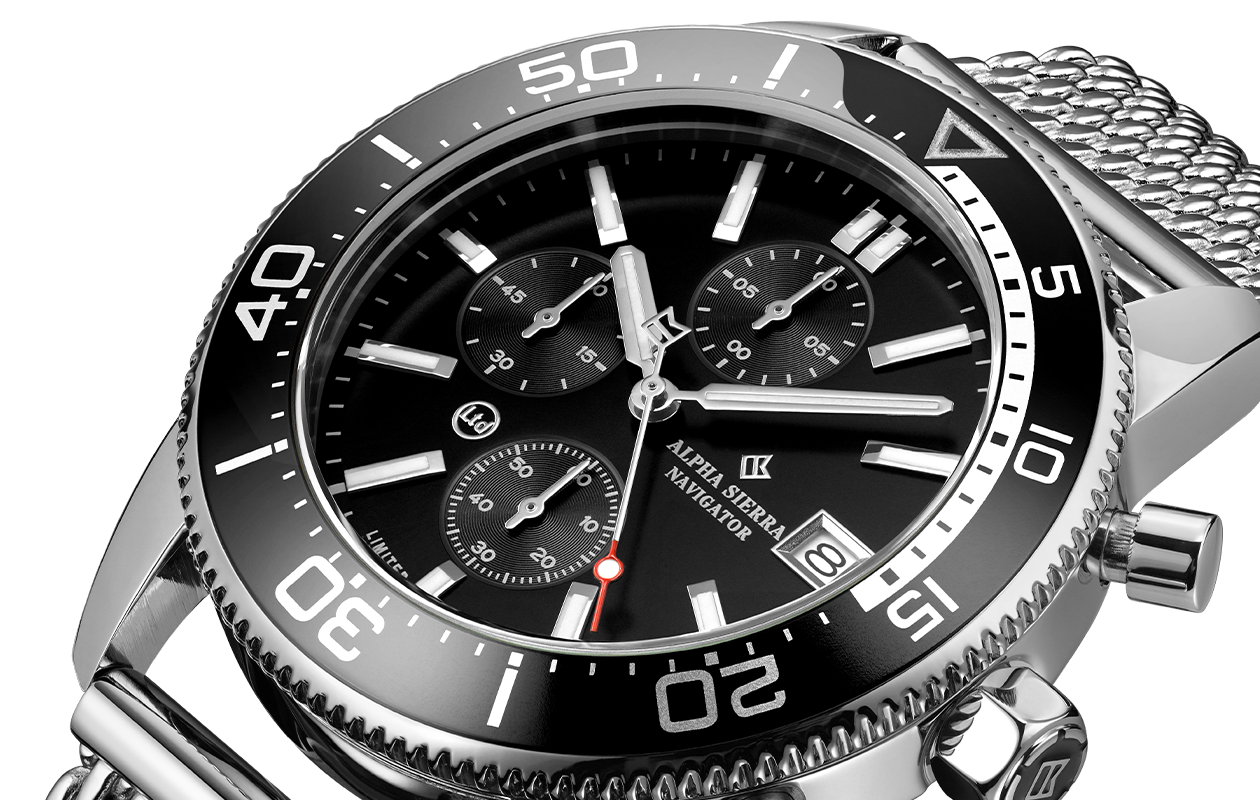 Herenhorloge van Alpha Sierra Watch Co. Navigator BSM01