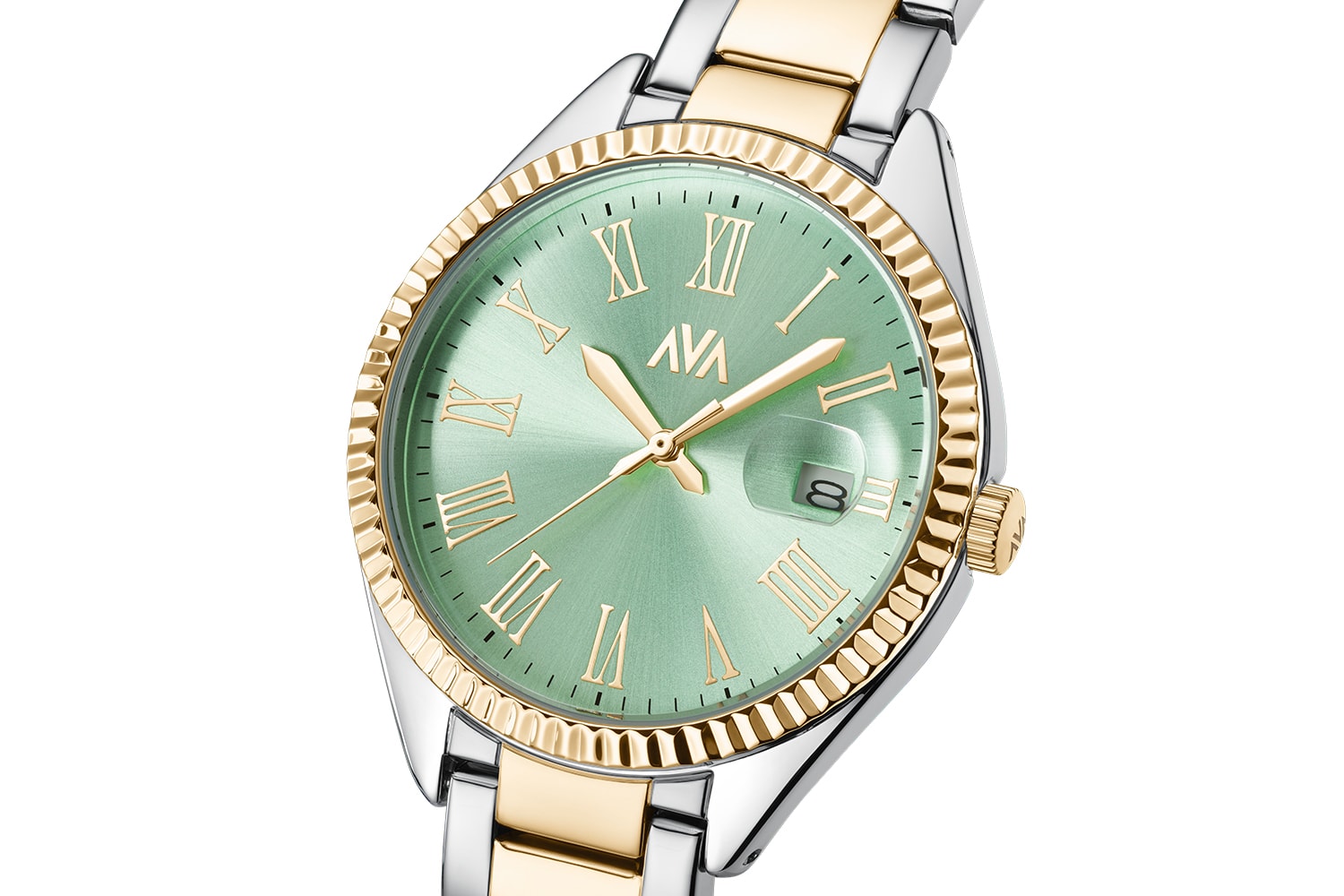 AVA dameshorloge aurora aqua blauw