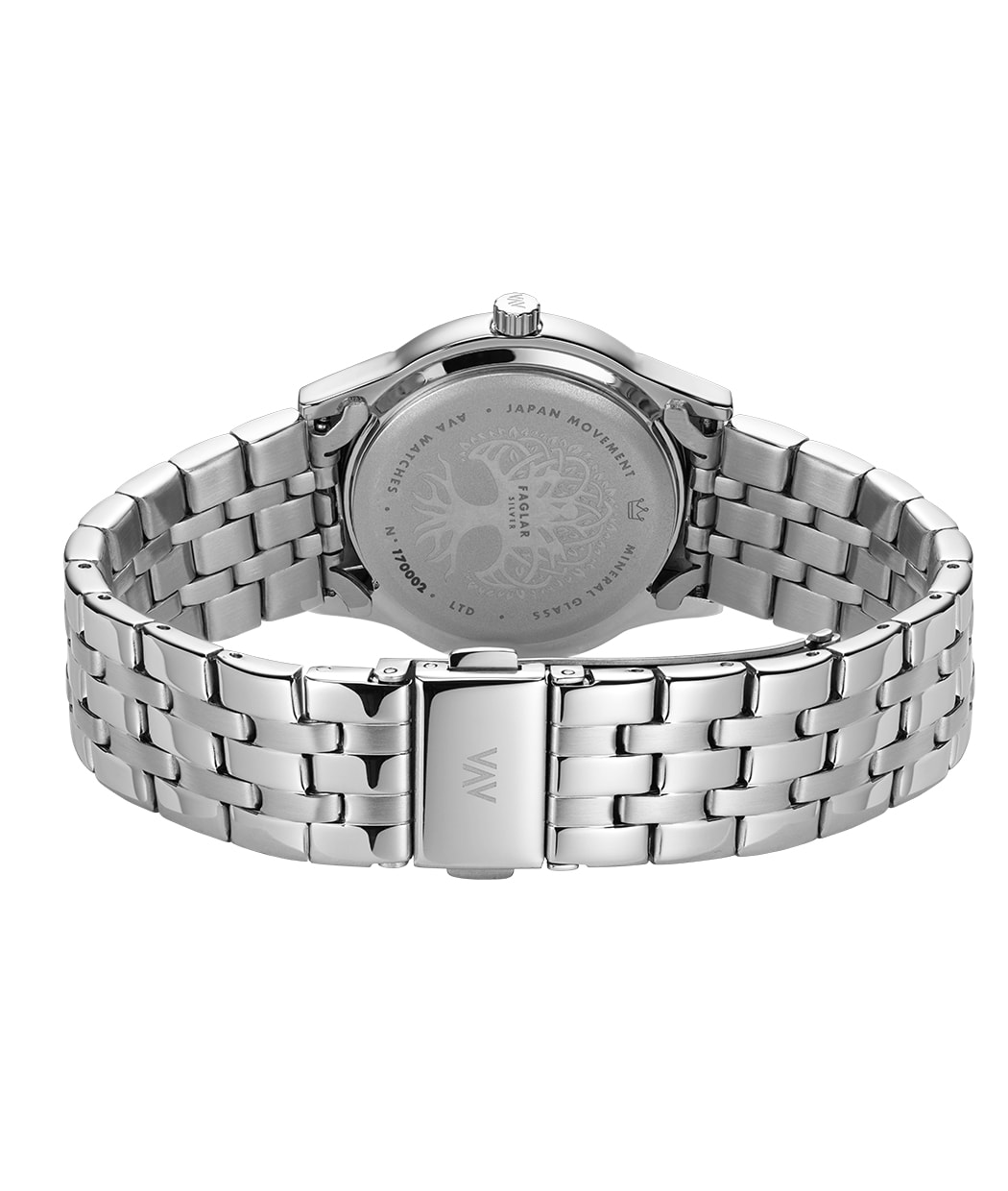 AVA dameshorloge Fåglar Silver