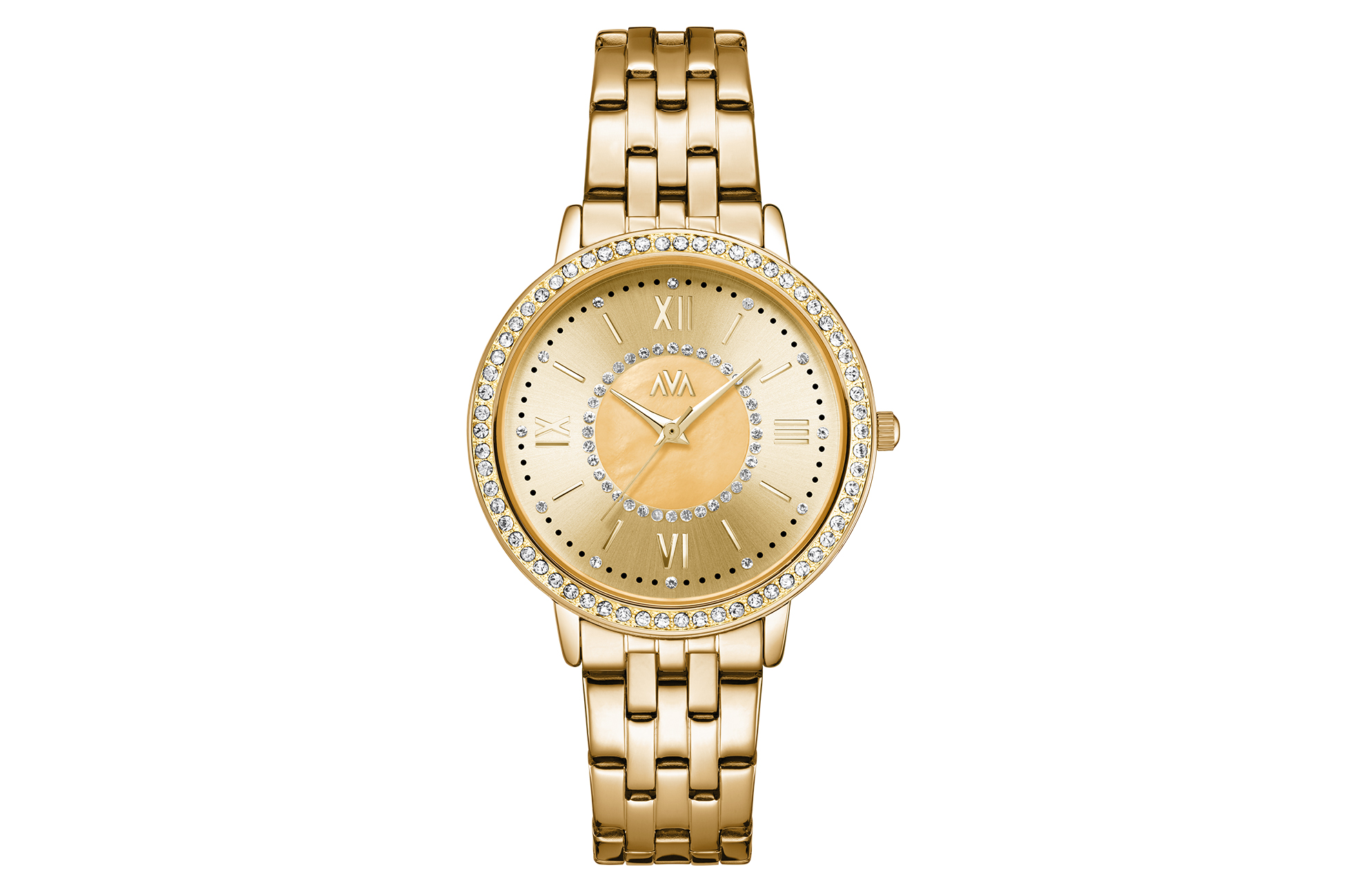 AVA Dameshorloge Oslo OSL-003 – Goudkleurige wijzerplaat