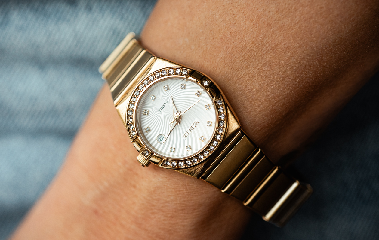 Dameshorloge Hodler Arosa goud