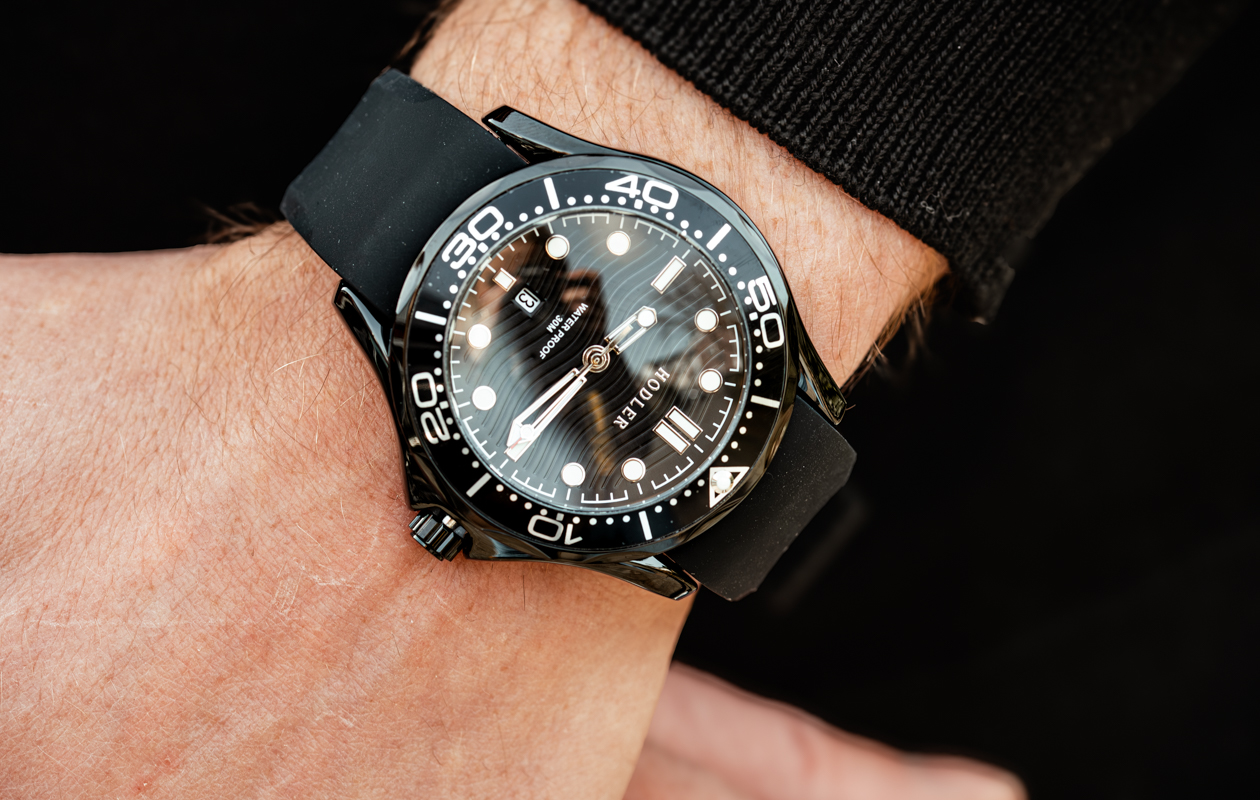 Herenhorloge Hodler Bellwald - Black