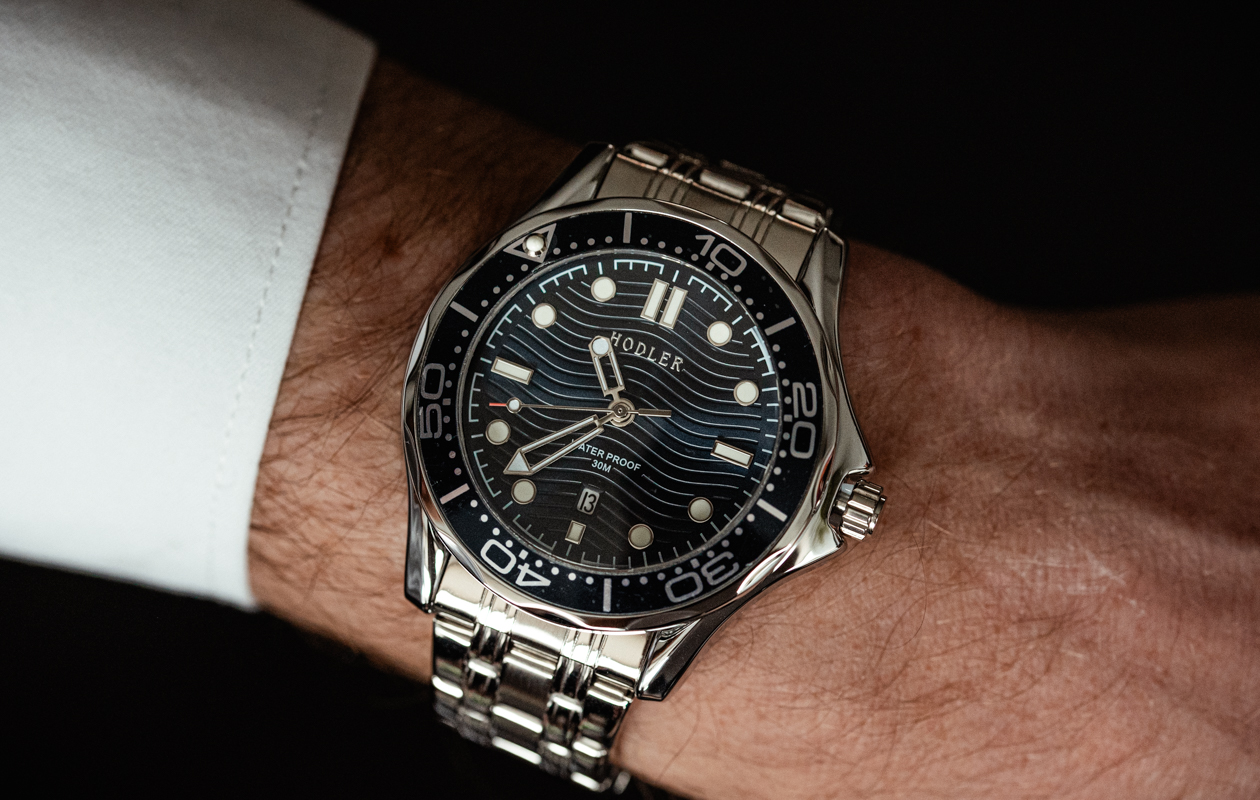 Herenhorloge Hodler Bellwald - Blue