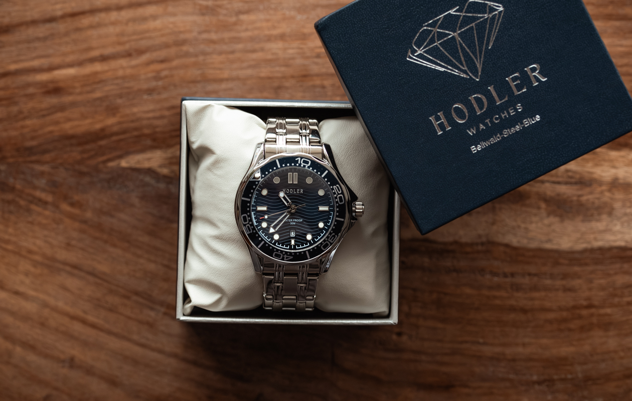 Herenhorloge Hodler Bellwald - Blue