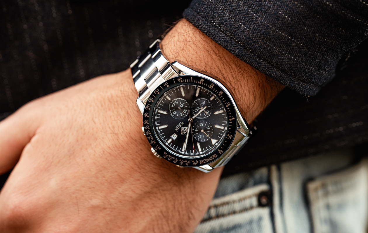 Herenhorloge Hodler Lenk - Black