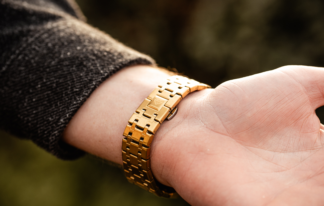 Herenhorloge Hodler Montreaux - Gold + White