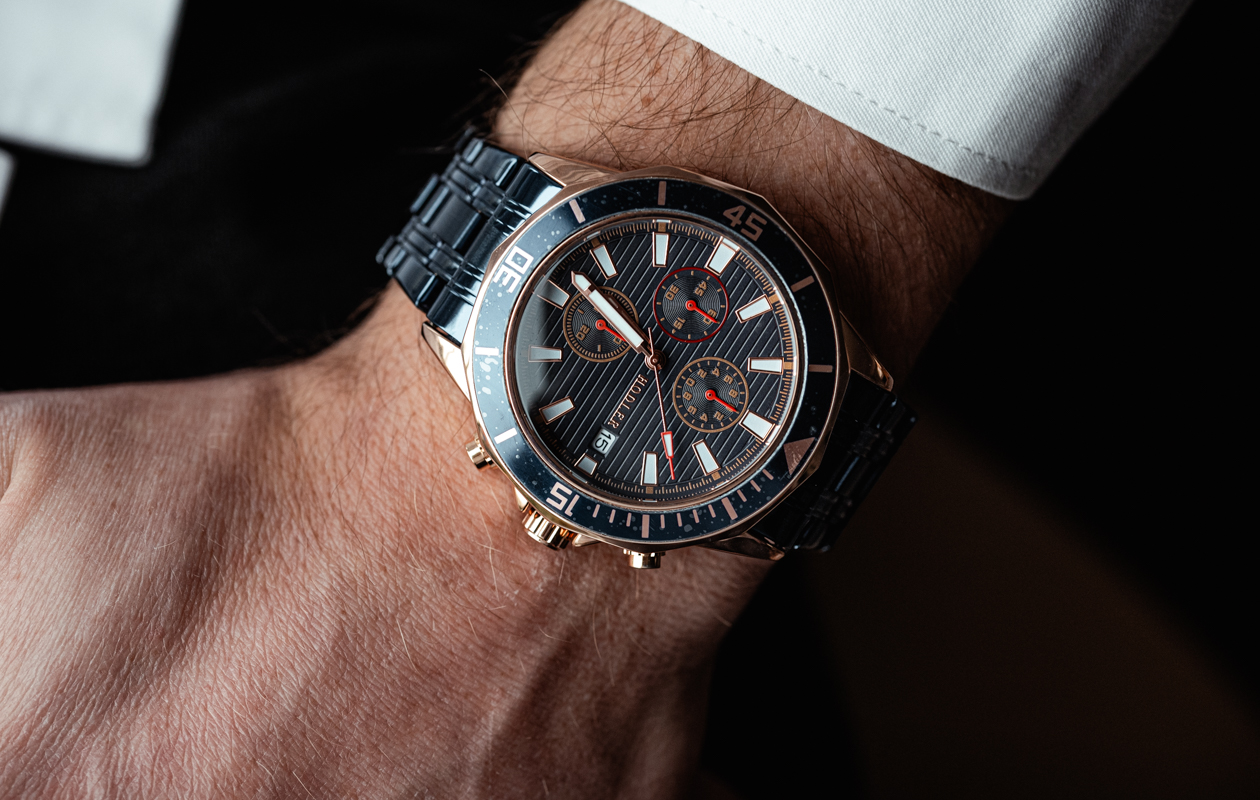 Herenhorloge Hodler Simplon - Blauw