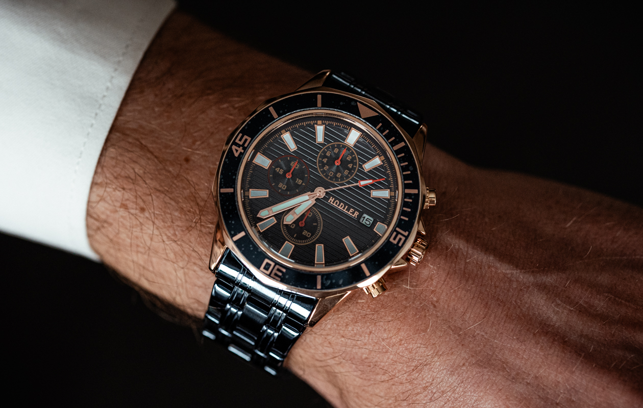 Herenhorloge Hodler Simplon - Blauw