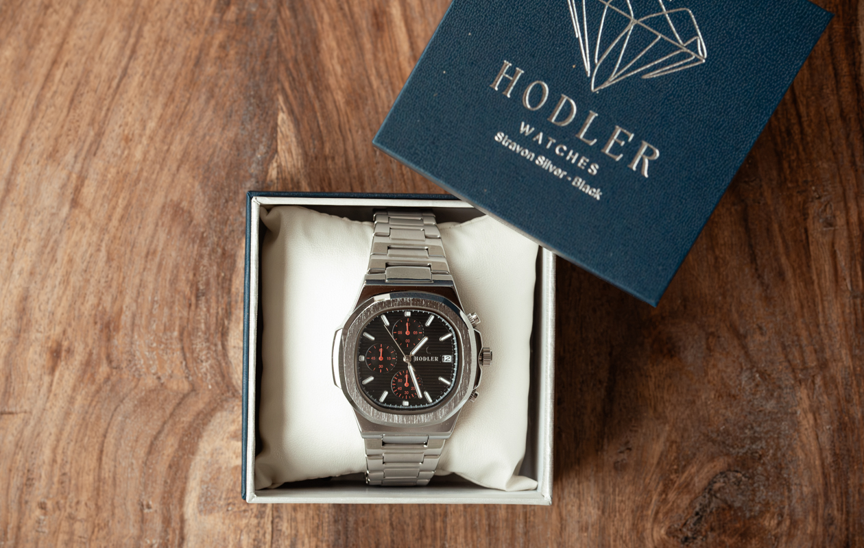 Montre pour homme Hodler Stravon - Silver + Black
