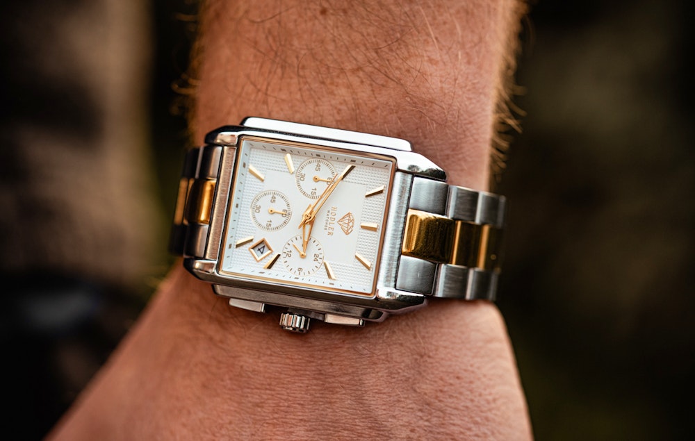 Herenhorloge Hodler Veytaux - Gold + Silver