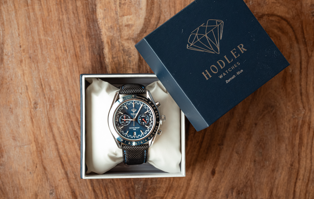 Herenhorloge Hodler Zermatt - Blue