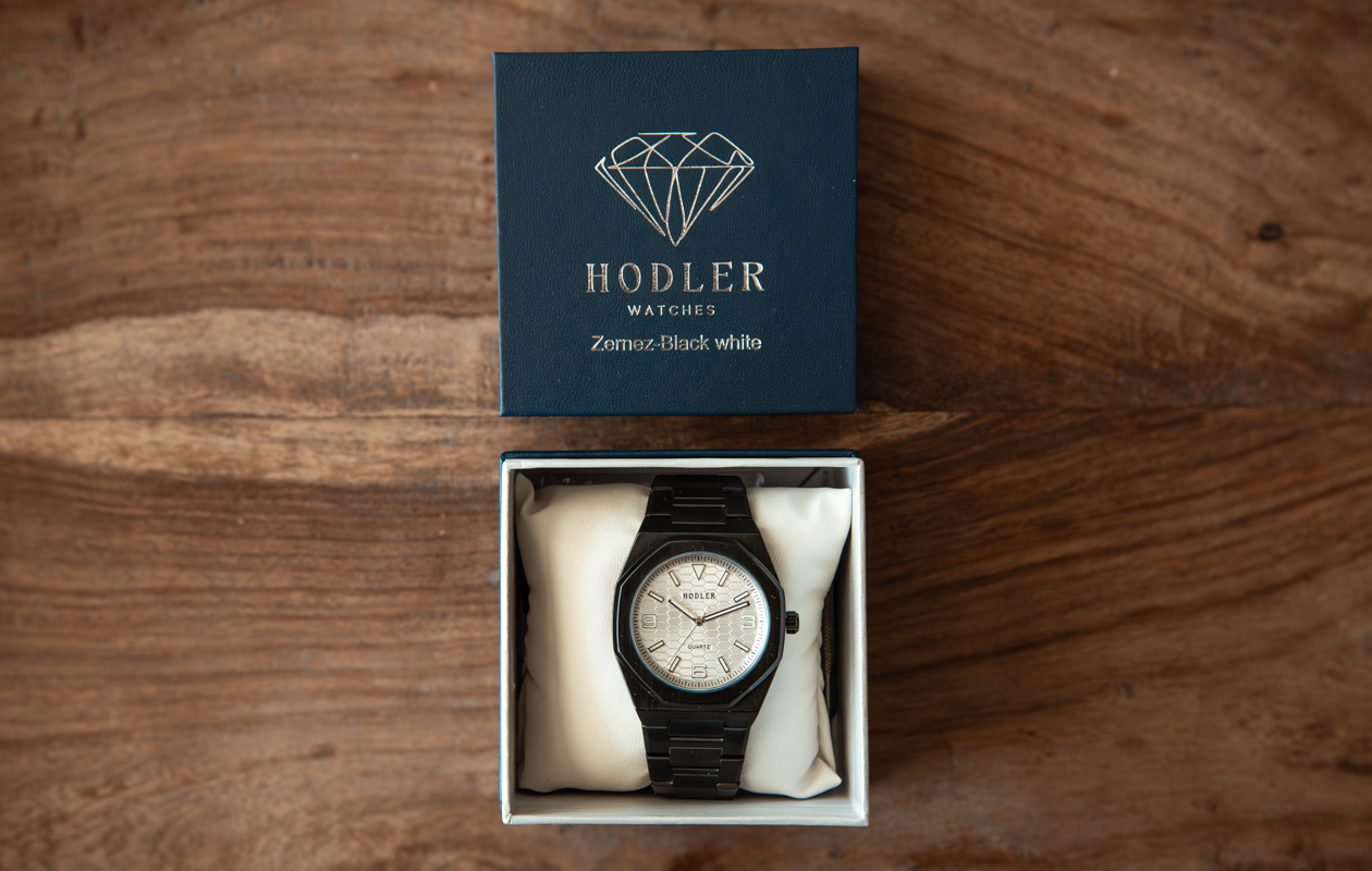 Montre pour homme Hodler Zernez - Noir + Blanc