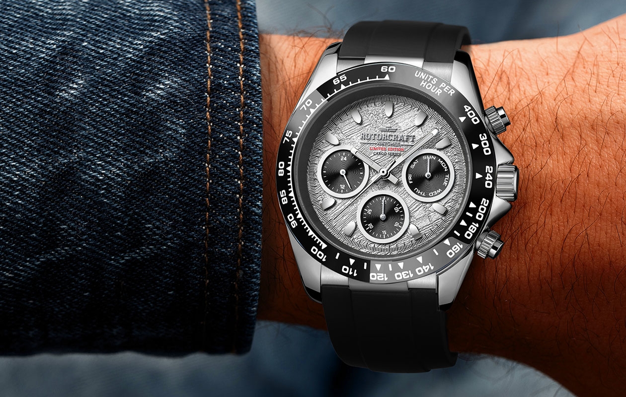 Limited Edition herenhorloge van Rotorcraft (Cargo RC2707)