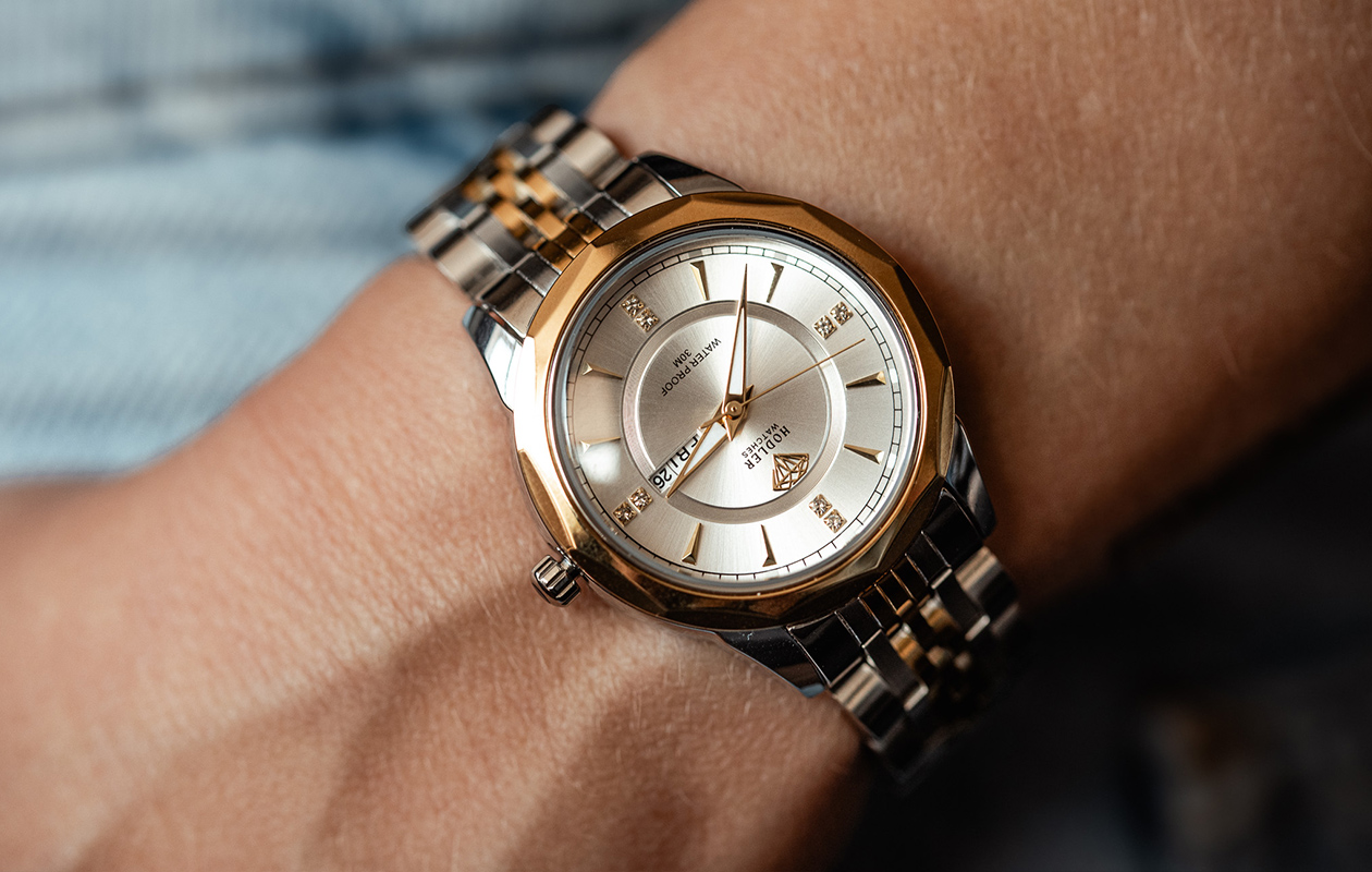 Hodler Dameshorloge Genève - Goud Zilver