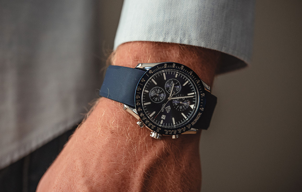 Hodler Luzern herenhorloge - blauw