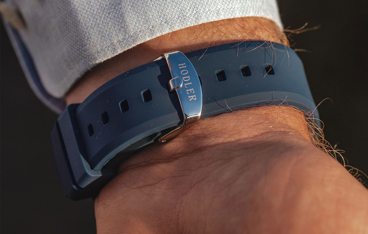 Hodler Luzern herenhorloge - blauw