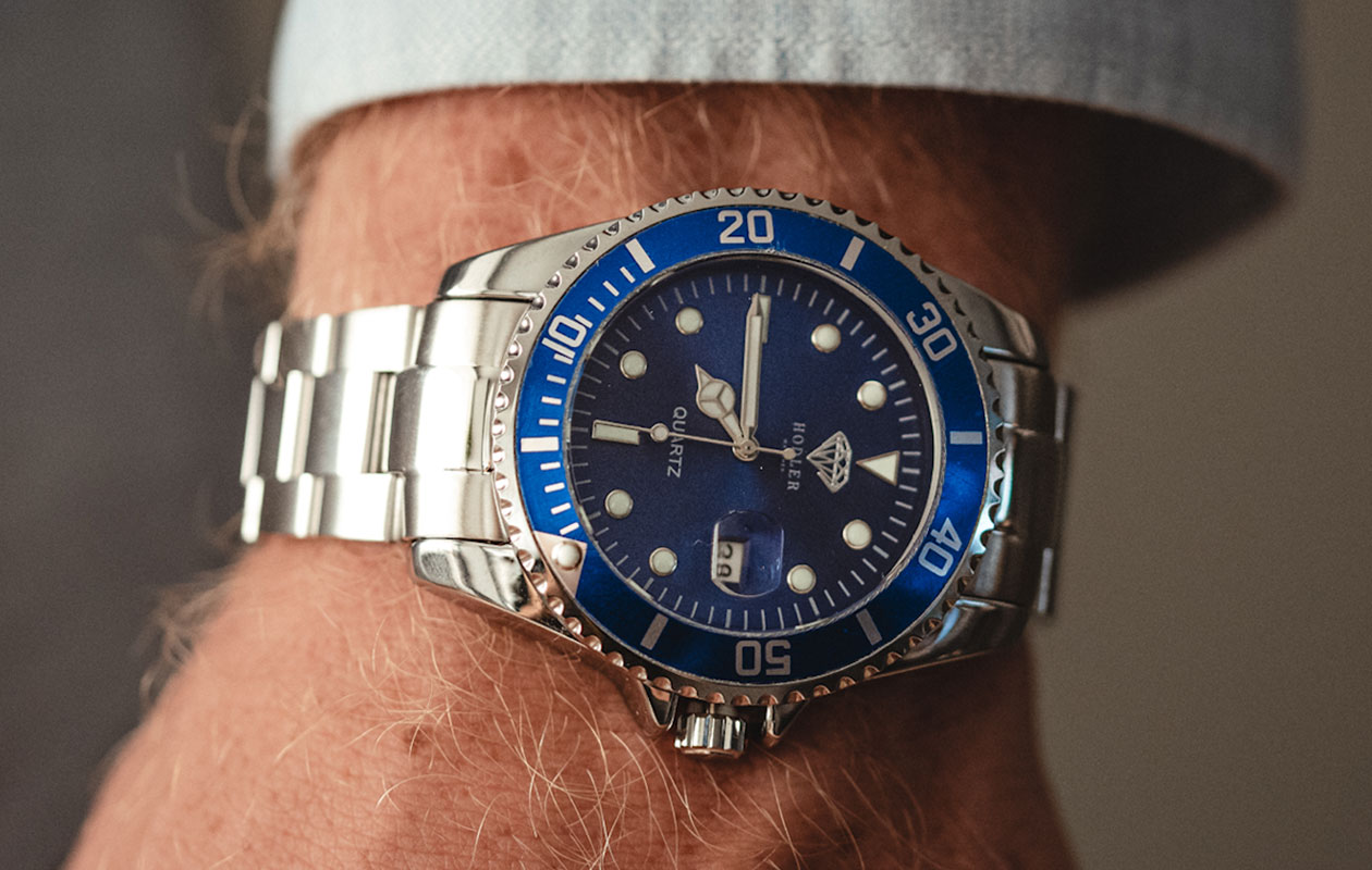 Hodler Vanguard herenhorloge - blauw