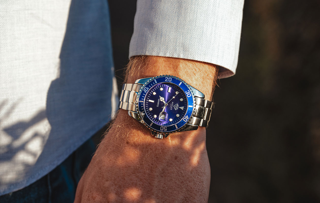 Hodler Vanguard herenhorloge - blauw