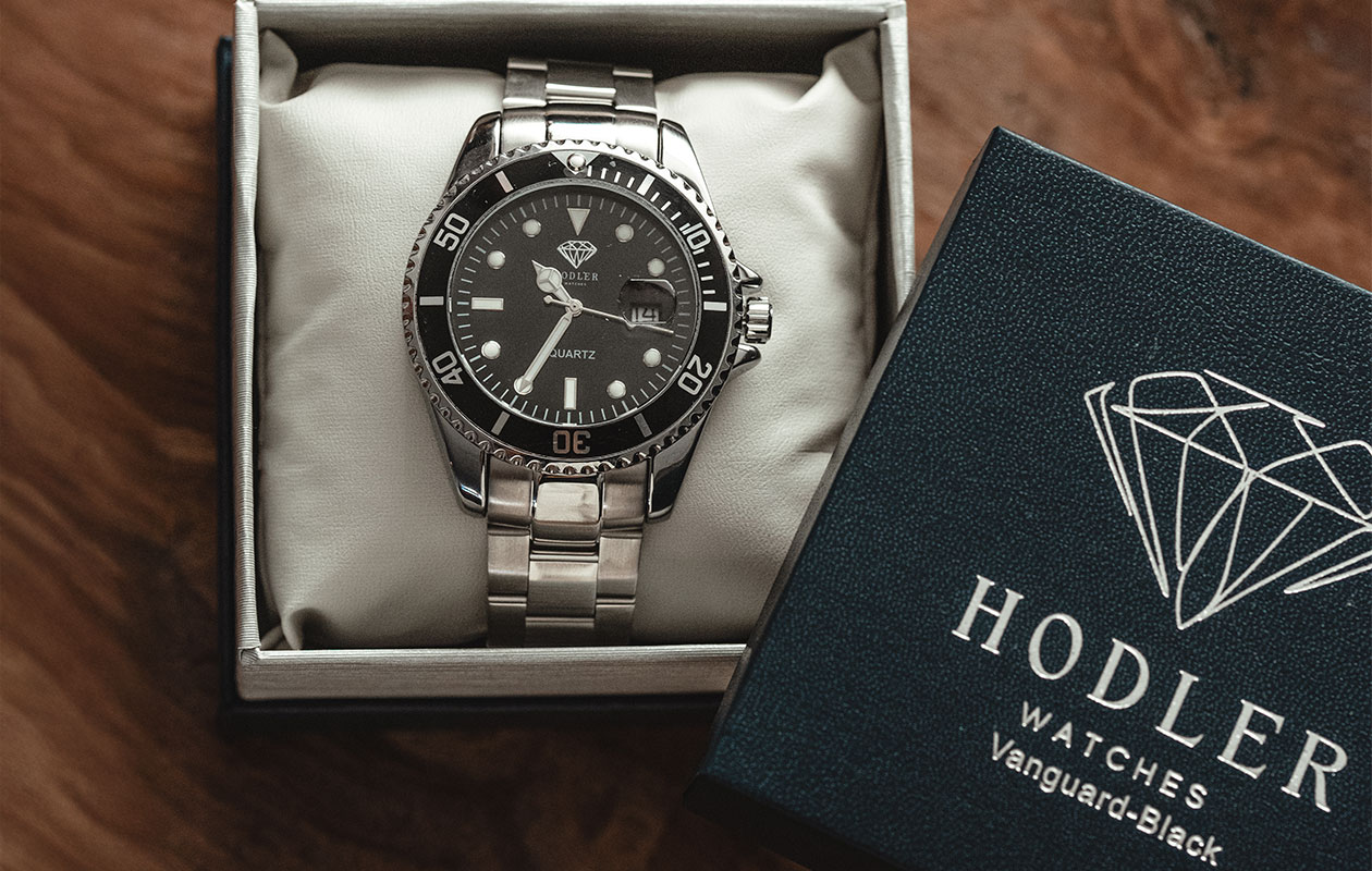 Hodler Vanguard herenhorloge - zwart