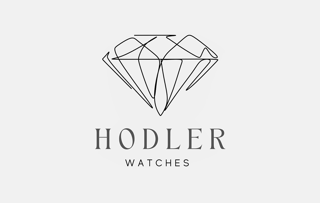 Hodler Vernier Herenhorloge - Black + Roségold