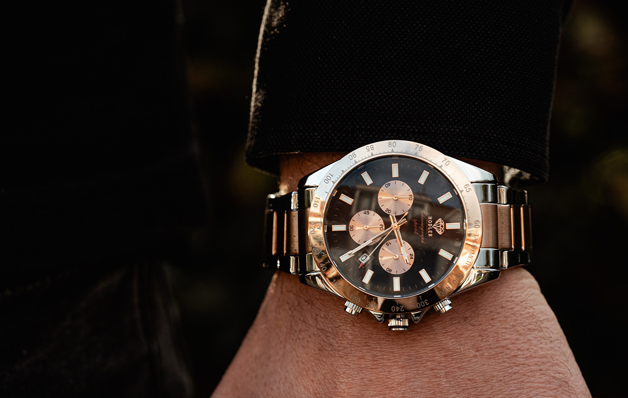 Herenhorloge Hodler Zenith - Black/Roségold