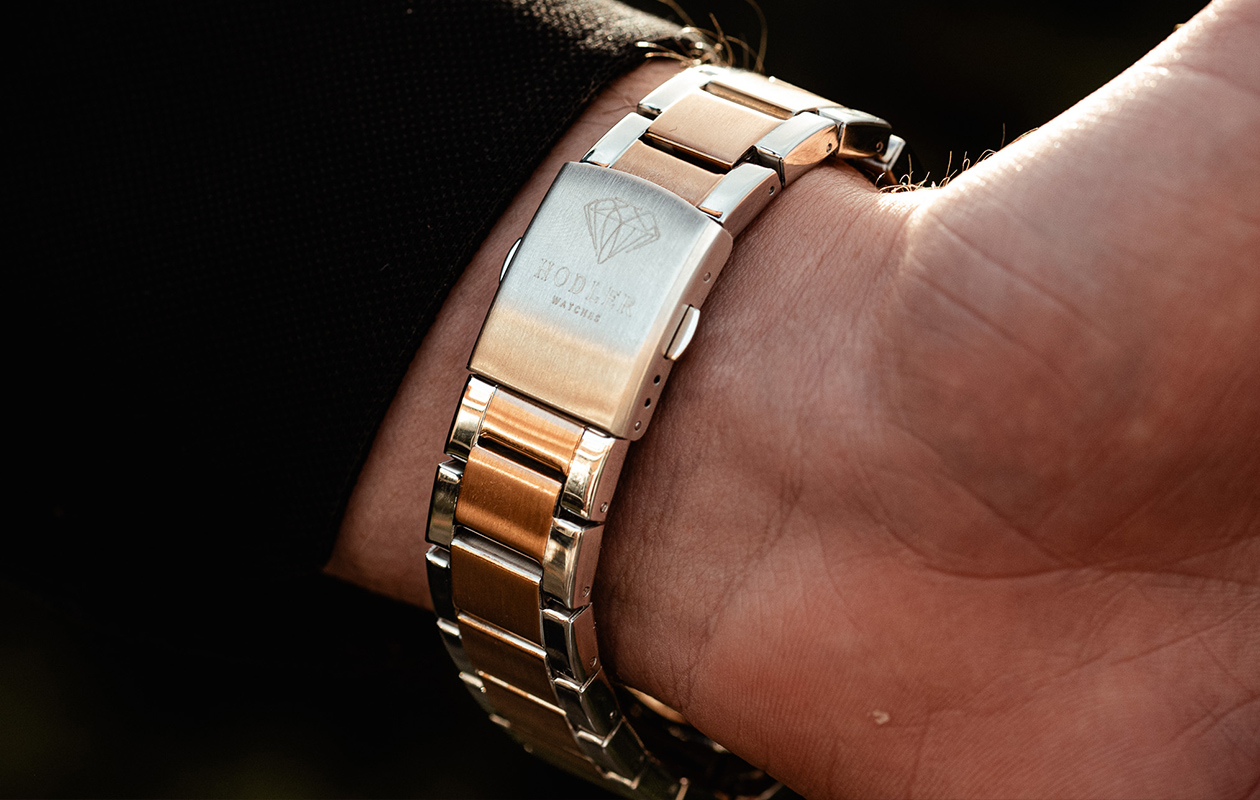 Herenhorloge Hodler Zenith - Black/Roségold