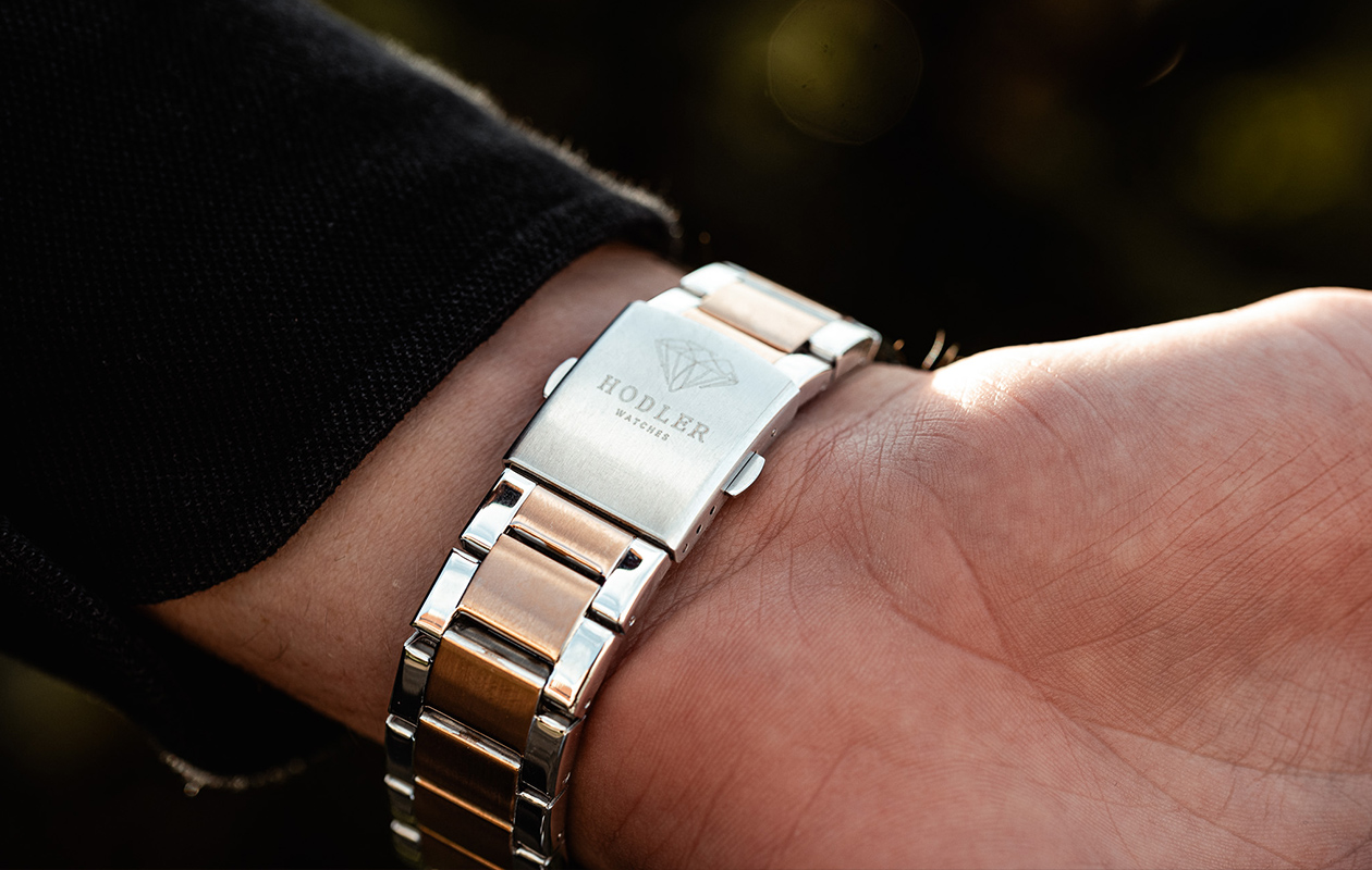 Hodler Zenith - Herenhorloge (roségoud/zilver)