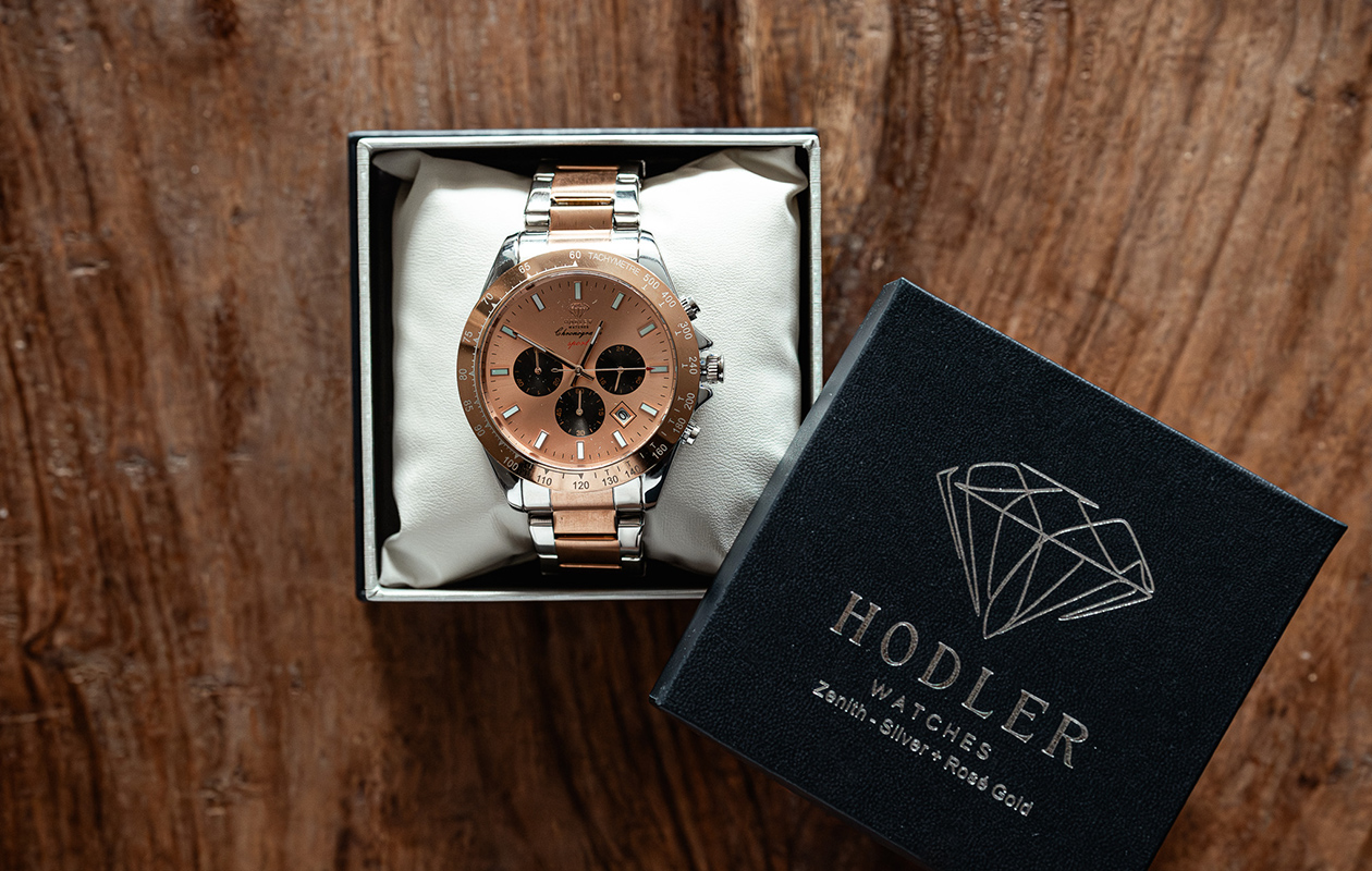 Hodler Zenith - Herenhorloge (roségoud/zilver)