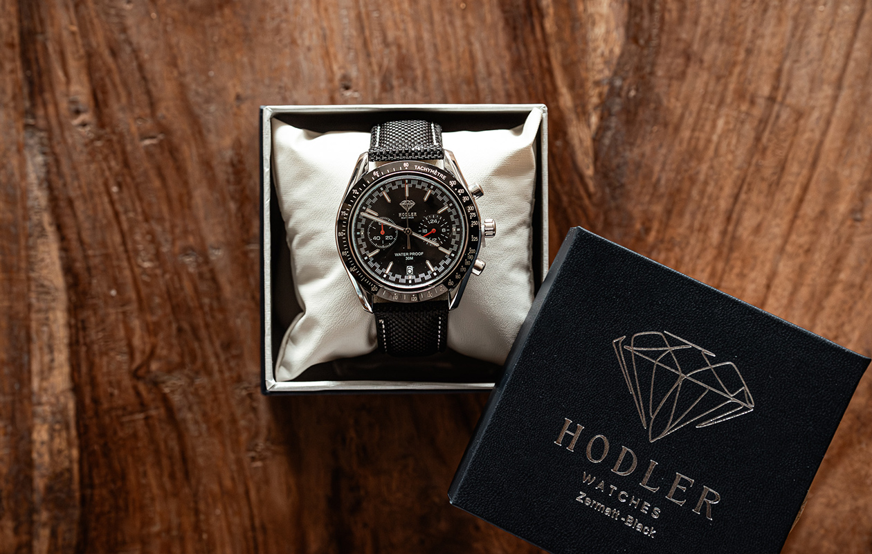 Hodler Zermatt herenhorloge - Black