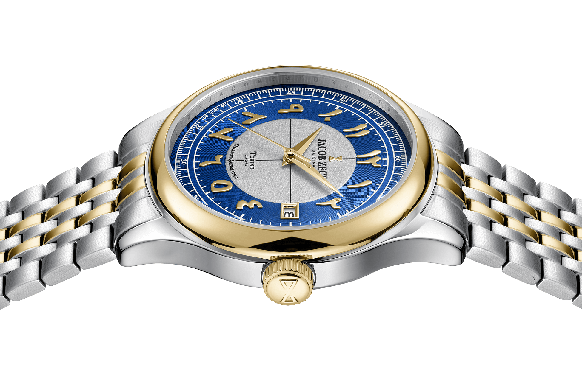 Jacob Zech Herenhorloge Torino Blauw/Zilver - Limited edition