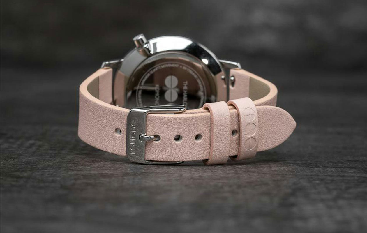 Komono Harlow Misty Rose horloge dames zilver/roze 36mm