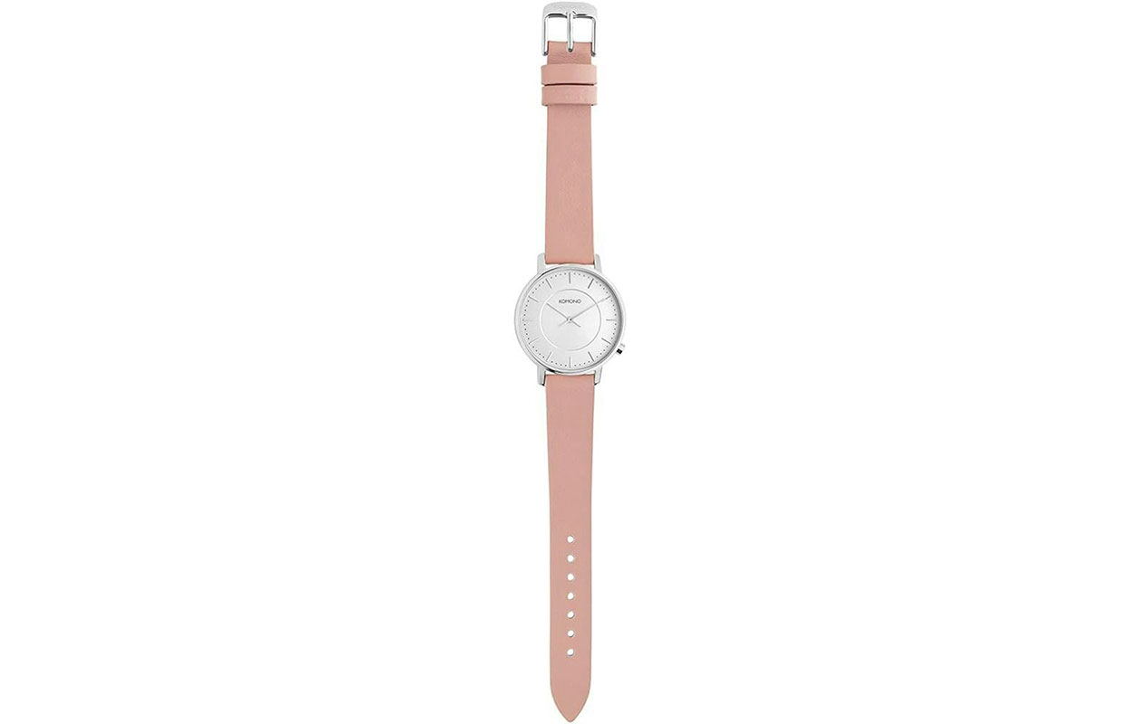 Komono Harlow Misty Rose horloge dames zilver/roze 36mm