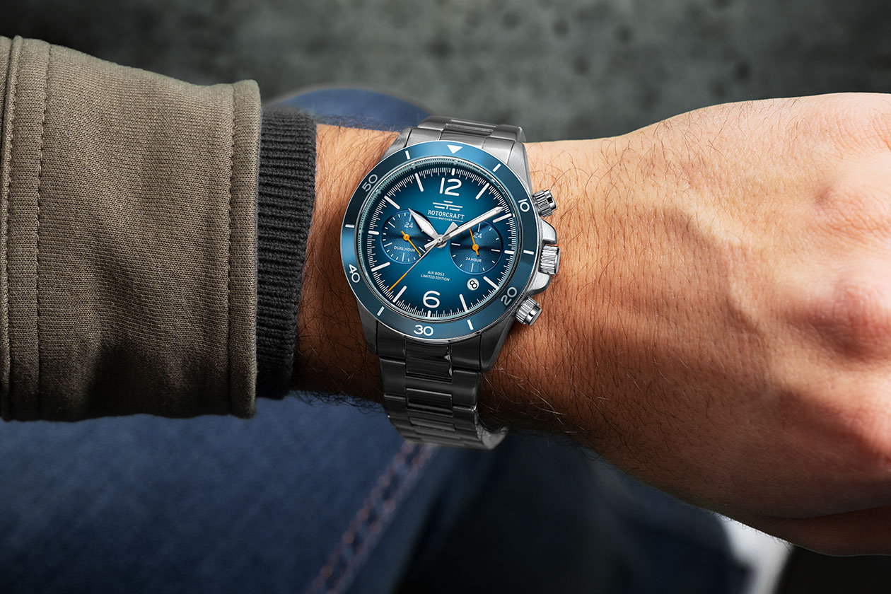 Limited Edition herenhorloge van Rotorcraft (Air Boss RC1212)