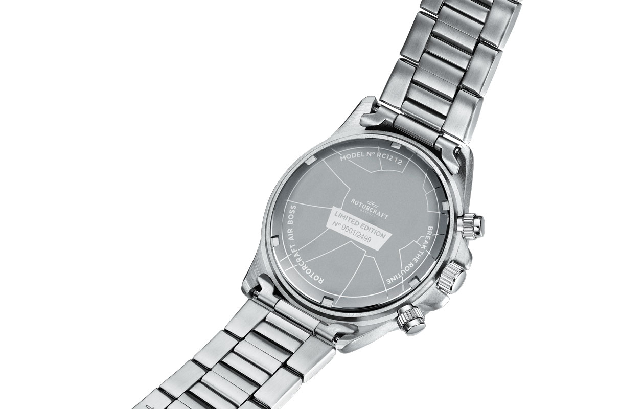 Limited Edition herenhorloge van Rotorcraft (Air Boss RC1212)