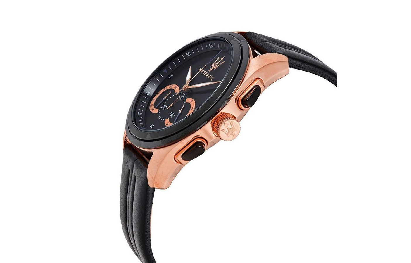 Maserati Traguardo herenhorloge zwart/rose