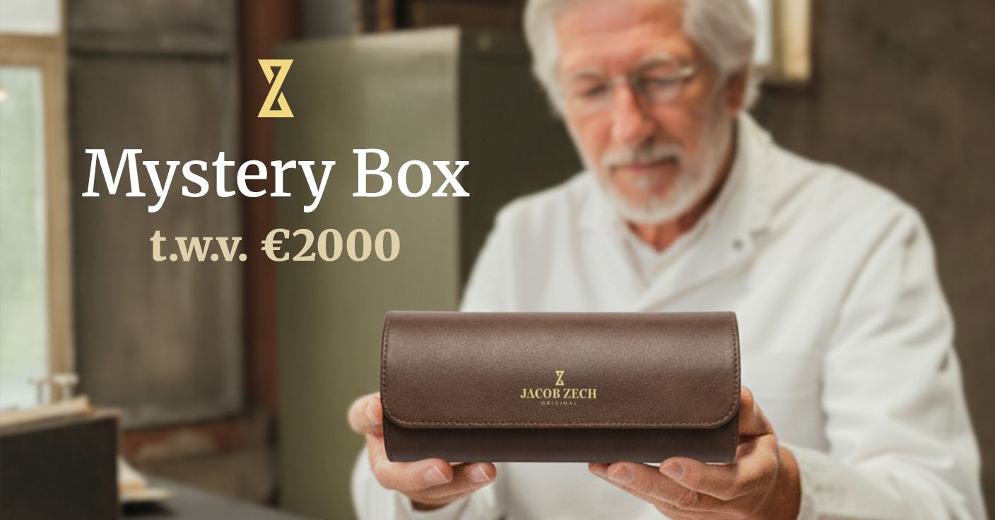 MYSTERY BOX - 3 horloges met watch roll – Jacob Zech t.w.v. €2000