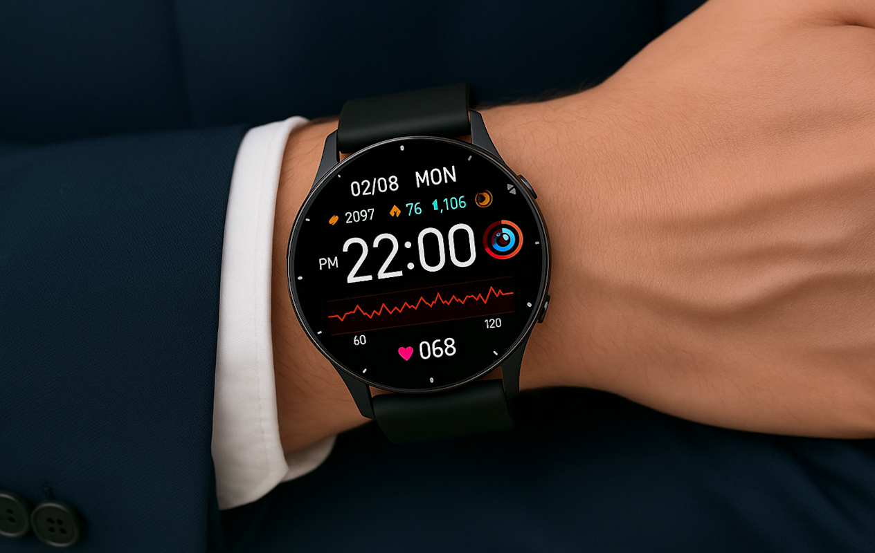 Parya Parya Official Black smartwatch met korting | VakantieVeilingen
