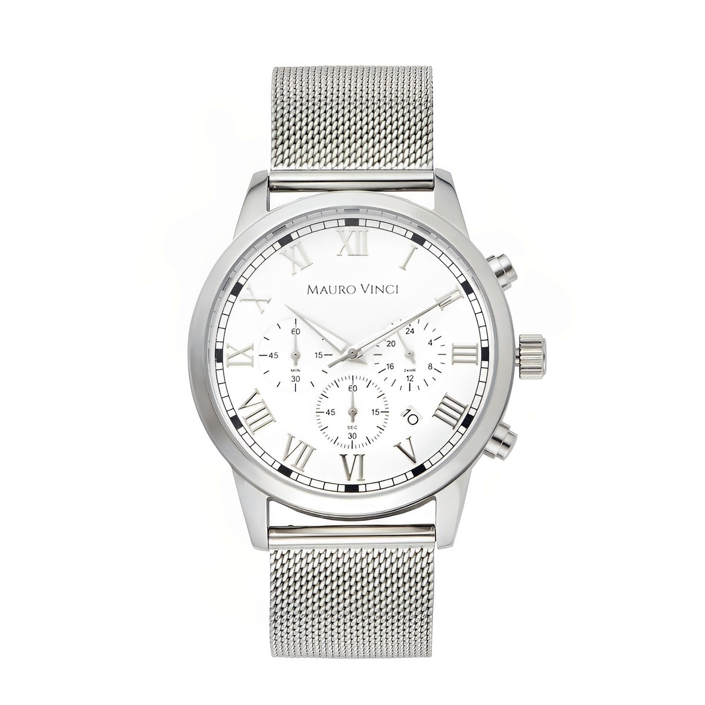 Stijlvol herenhorloge uit chirurgisch staal met milanese band