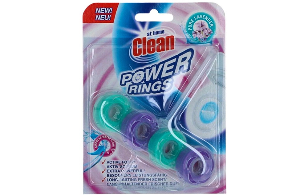 At Home Clean Toiletblok Power Rings Lavendel (12 stuks)