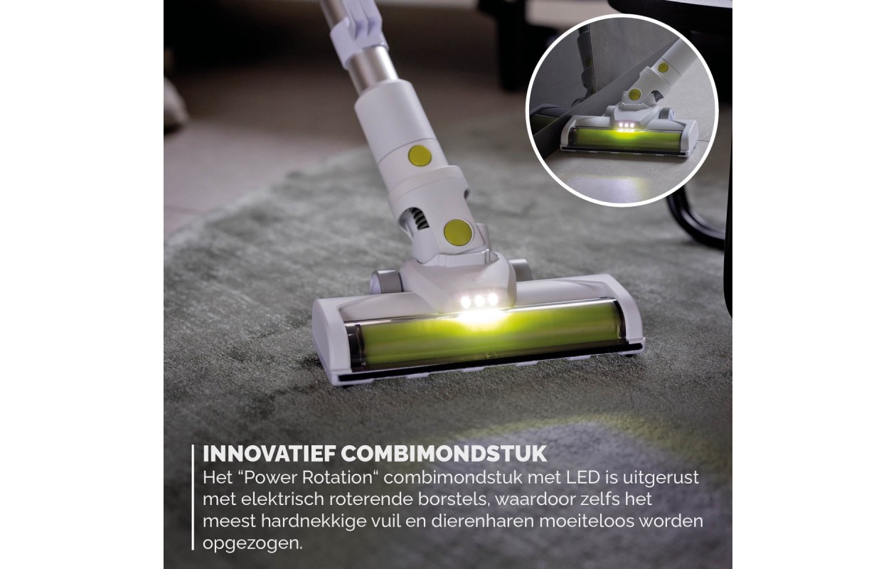 BREND BR-2214 Snoerloze Steelstofzuiger met LED Verlichting