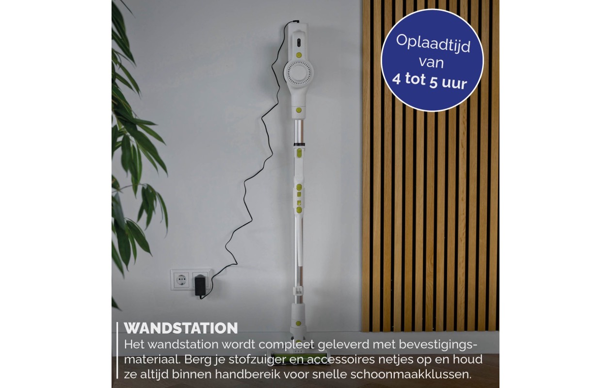 BREND BR-2214 Snoerloze Steelstofzuiger met LED Verlichting
