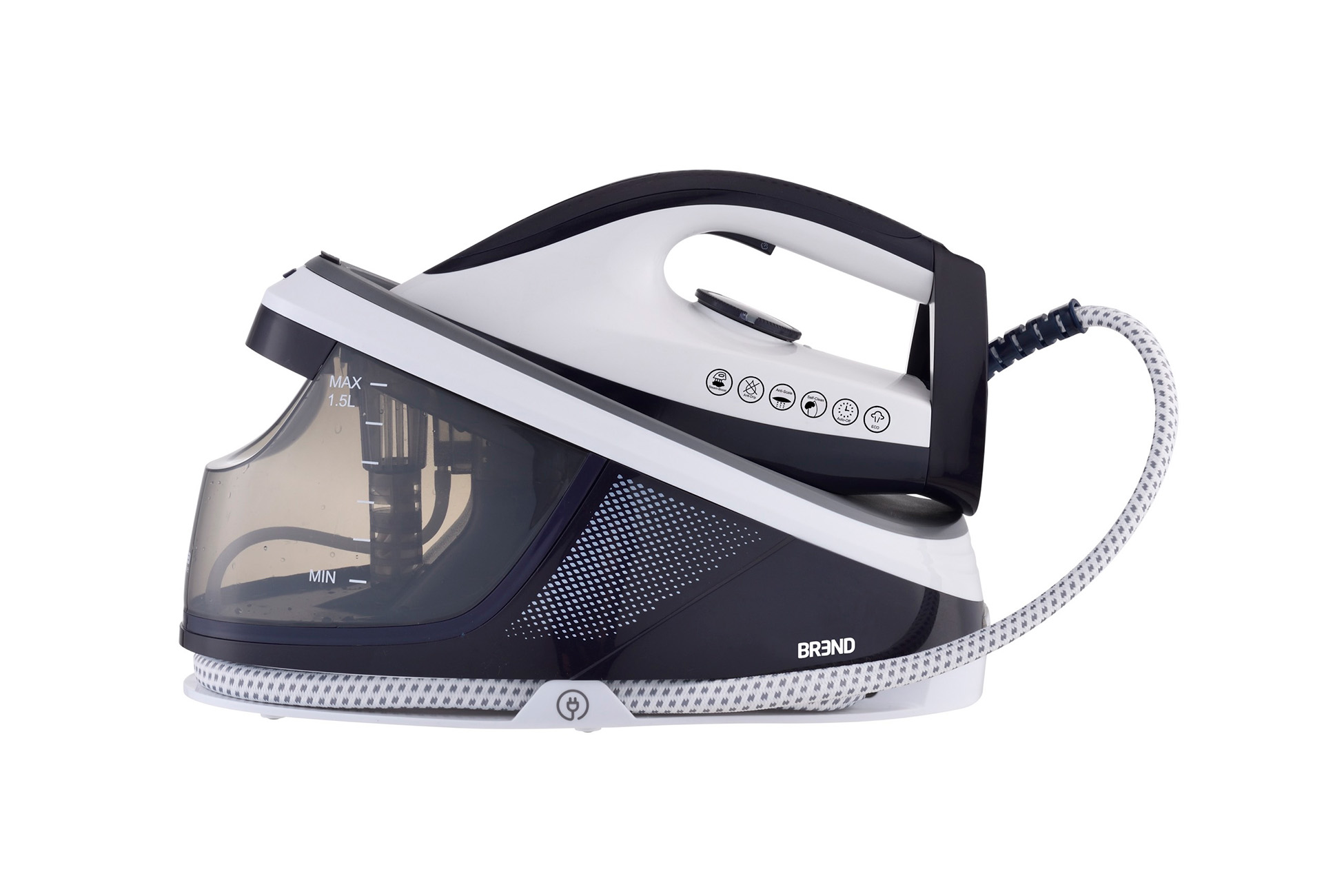 BREND BR-2231 Stoomstrijkijzer met Stoomgenerator van 1500 ml – Wit