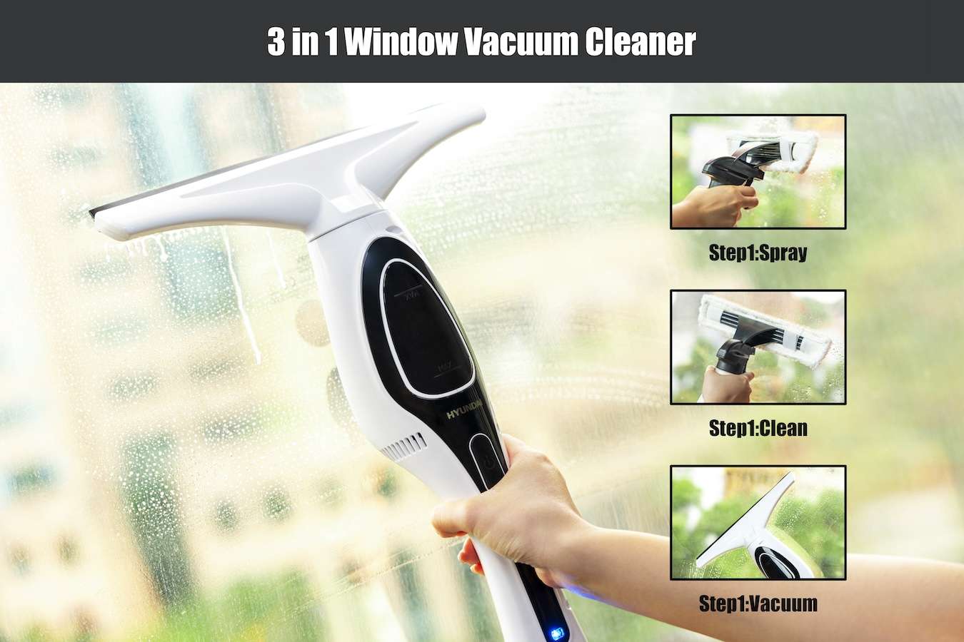 Hyundai Electronics Draadloze raamwisser