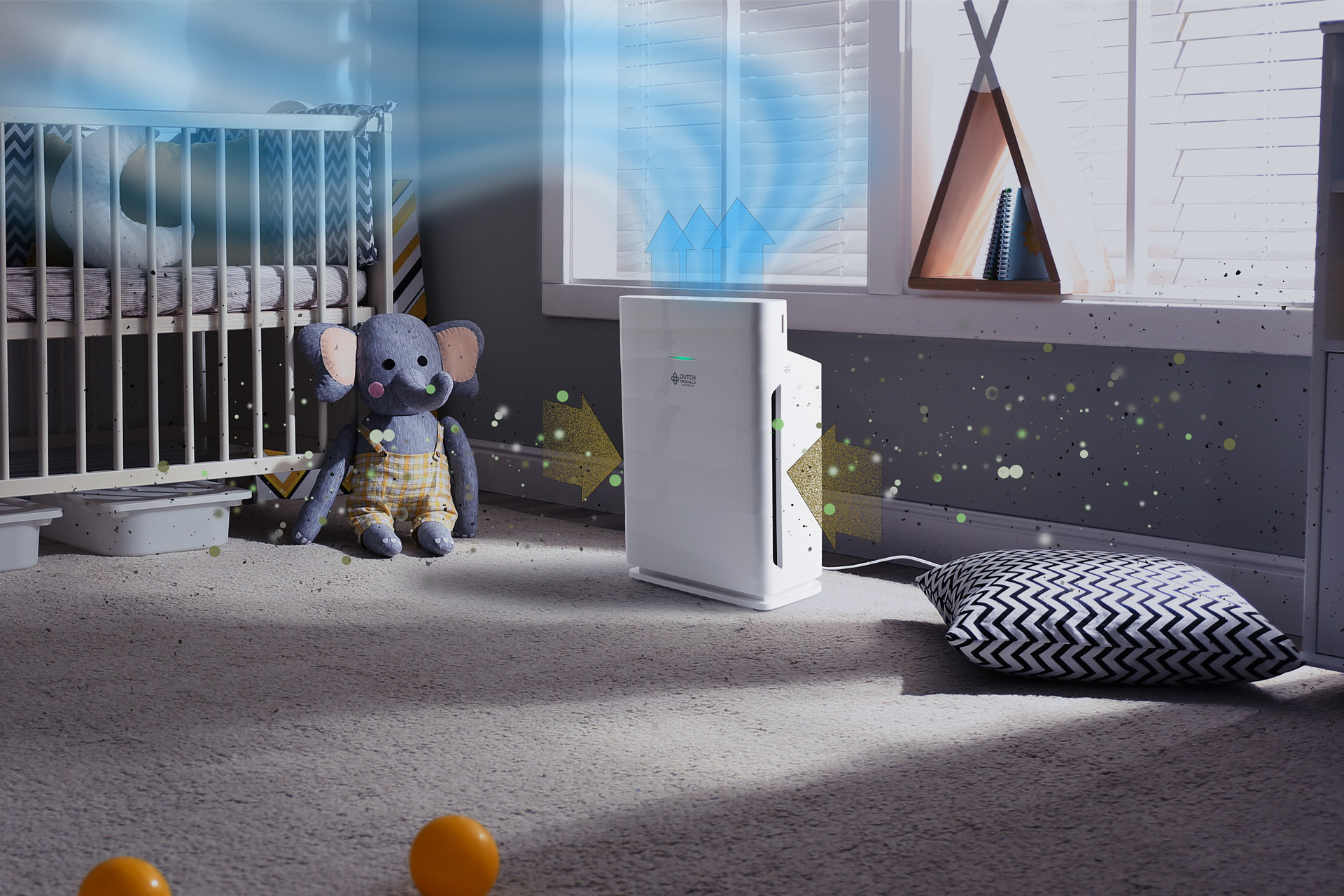 Dutch Originals Luchtreiniger met Hepa filter