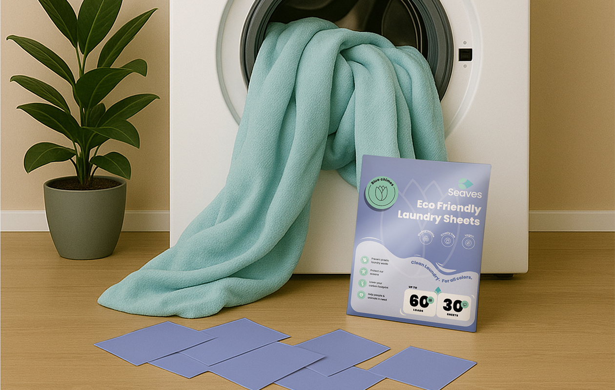 Eco-vriendelijke seaves wasstrips - blue chimes (5-Pack)