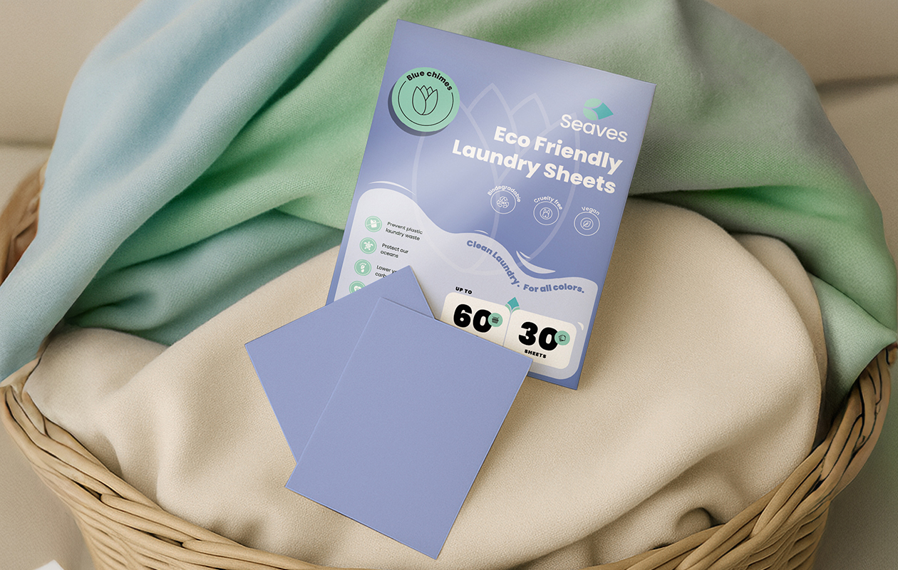 Eco-vriendelijke seaves wasstrips - blue chimes (5-Pack)